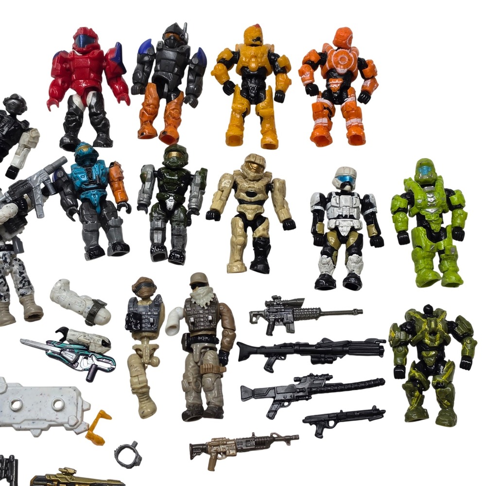 Mega Bloks Halo Call of Duty Mini Figure Lot Weapons Accessories SpartansSoldier - Picture 4 of 7